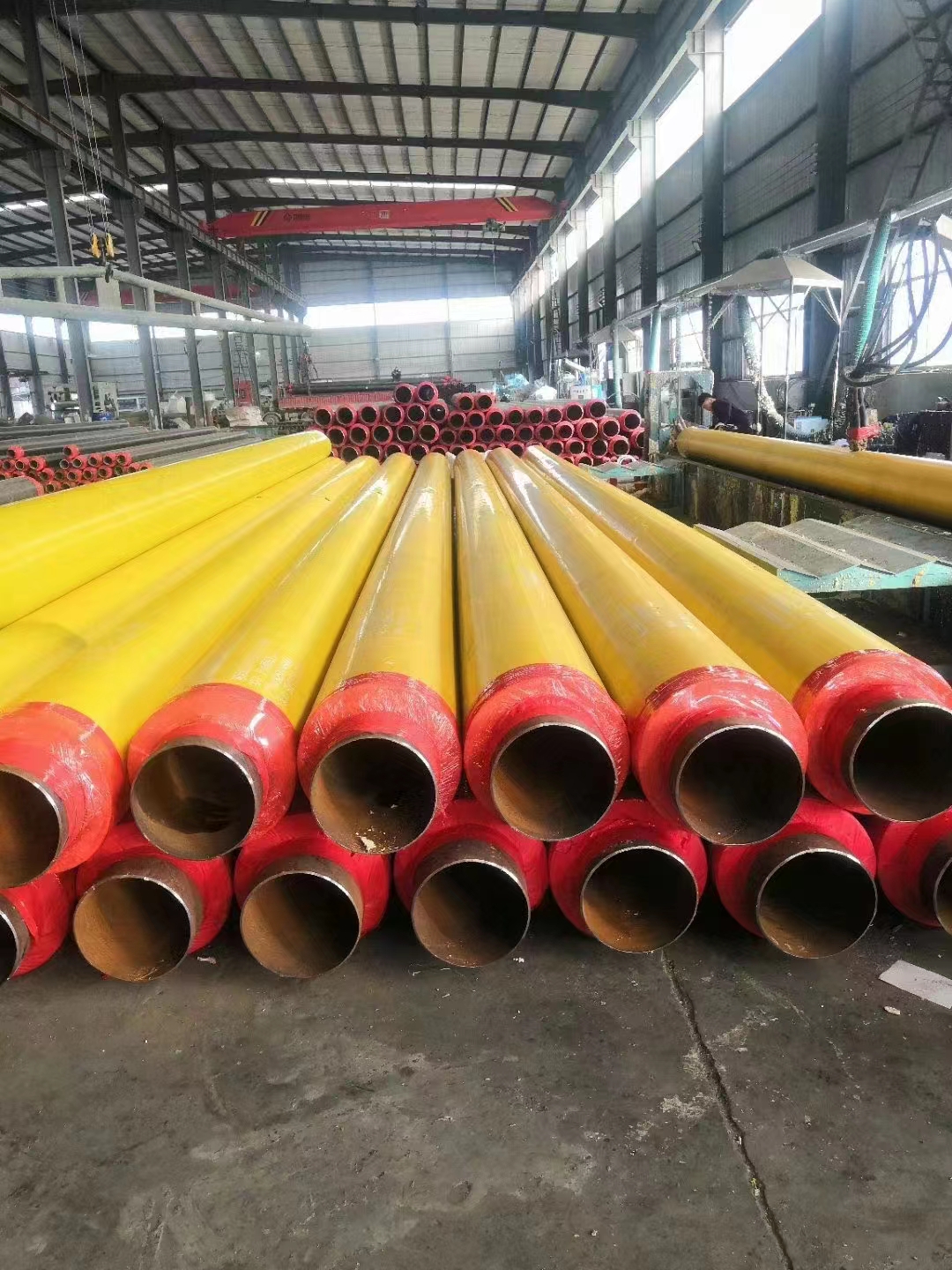 Fangda insulation pipe insulation steel pipe steel sleeve polyurethane foam galvanized iron sheet insulation pipe