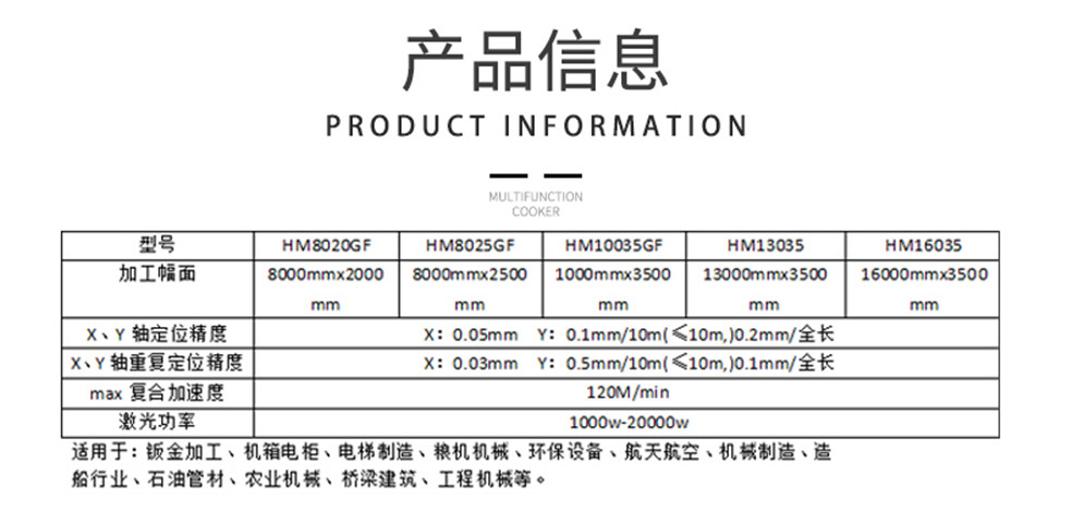 1000W/3000W/6000W/8000W Fiber Laser Cutting Machine Laser Cutting Machine Huamai Intelligent Technology