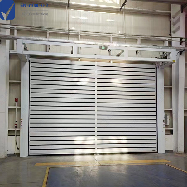 Closed environmental protection, pressure difference maintenance, gas film building, hard fast door, waste disposal site, turbine high-speed door