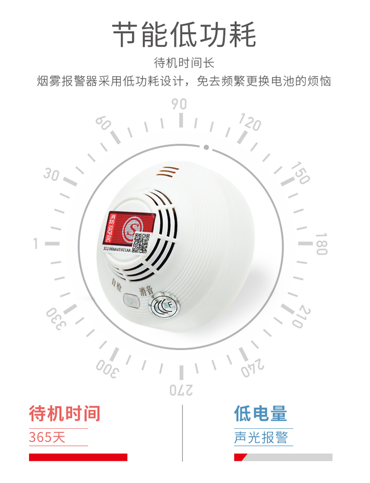 New National Standard Household Networking NB Lithium Battery Smoke Alarm with Three Year Traffic Remote Telephone SMS Alarm Smoke Sense