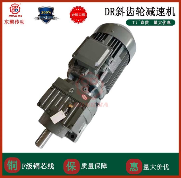 DR斜齿轮硬齿面减速机 全系列立式卧式减速箱带电机