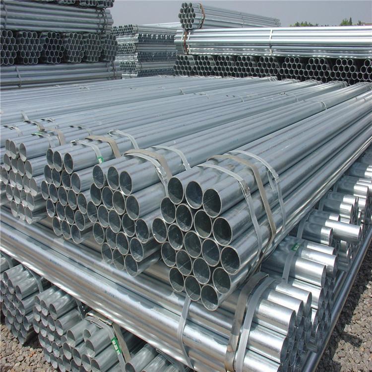 Hot dip galvanized steel pipe Q215B material for galvanized water supply engineering is not easy to rust and can be cut and customized