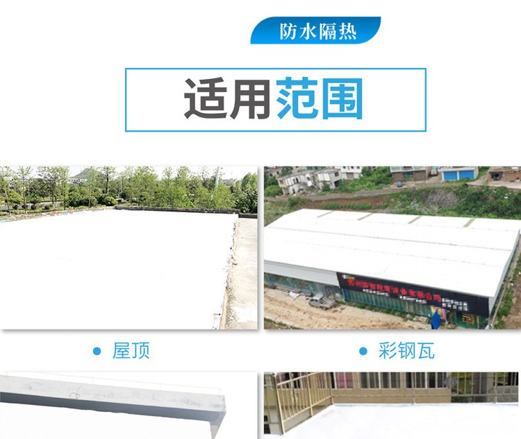 Nano reflective thermal insulation coating, color steel tile roof exterior wall thermal insulation coating, roof thermal insulation and waterproof coating