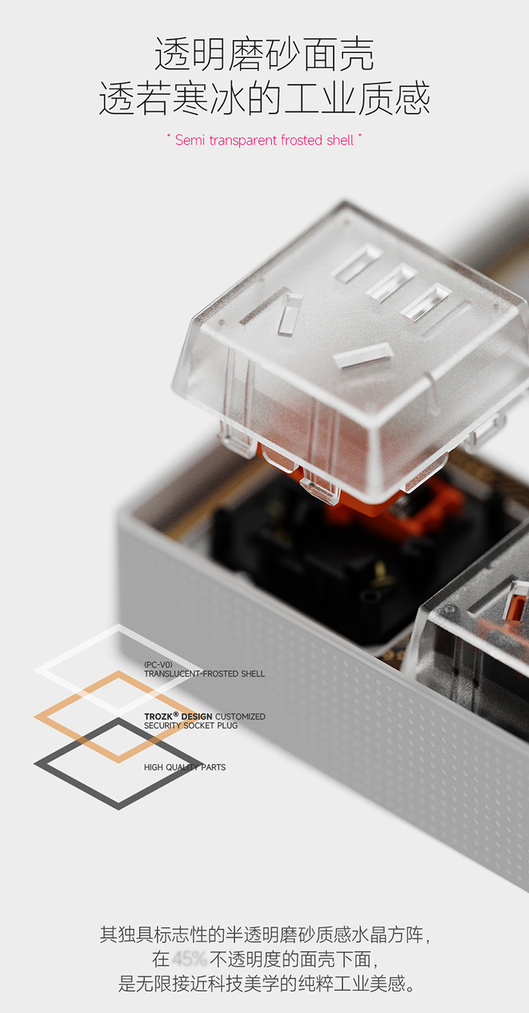 Smart Socket Trok · Punk Power · Hard Box 65 Digital Screen Visual Fast Charging Geek Style TC01-65W