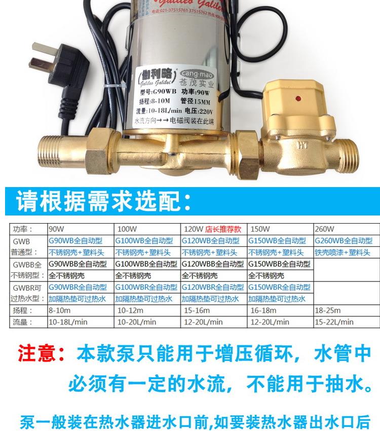 GZY Small Water Pump DC Brushless Micro Submersible Electric Booster Small Water Pump Galileo Brand