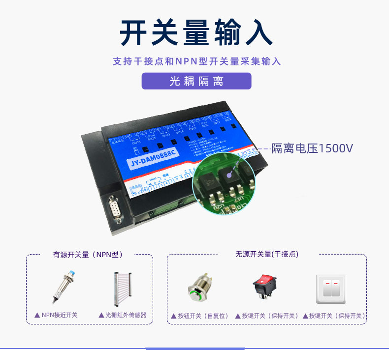 LORA-0888C Remote Control Relay Wireless Wireless Communication Switching Value Acquisition Module Lora Transparent Transmission