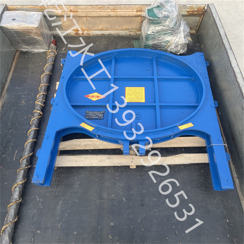 Cast iron concealed bar circular gate DN1.5m threaded connection integrated hoist for fish pond drainage