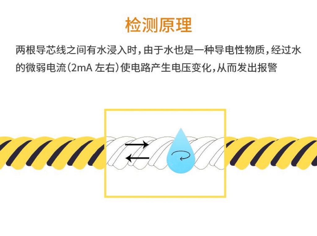 Anrui code_ Water leakage alarm, water leakage sensing rope, IP network, water leakage alarm, bus alarm, water immersion alarm