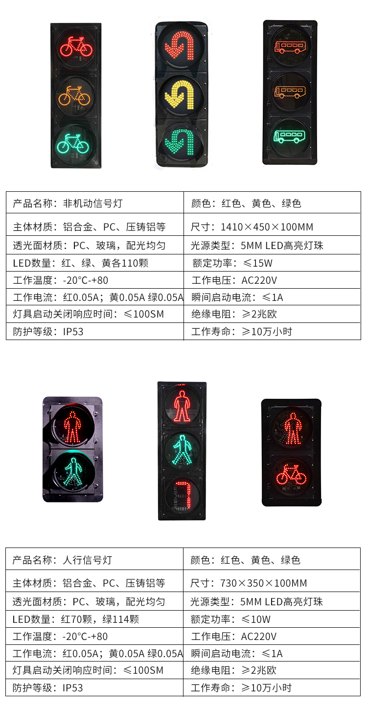 New national standard traffic light combination indicator LED traffic light signal light manufacturer