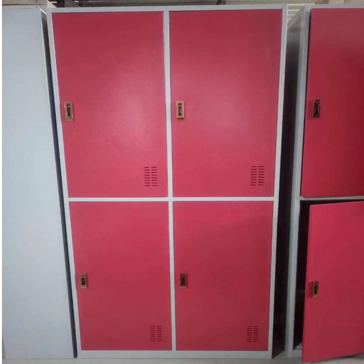 Jieshun Cabinet Industry's four door storage cabinet, iron sheet file cabinet, color changing cabinet, supplied on demand