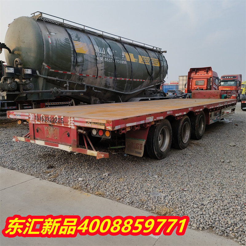 Sales of 17 meter 5 low flat semi trailer 13 meter 75 flat semi trailer for export of large cargo transport trailers