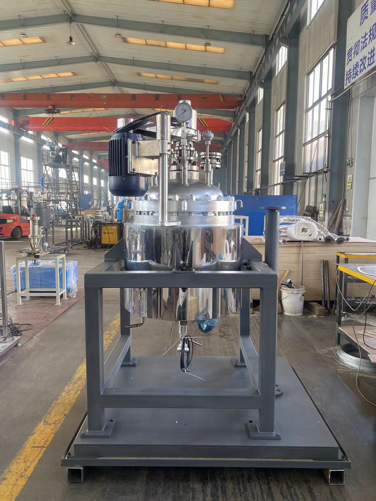 GSH-100L with jacket and electric lifting boom thermal oil external circulation magnetic reaction kettle