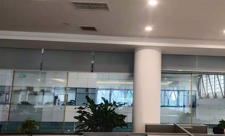 Customized atmospheric and minimalist fabric for office building curtains, thermal insulation and flame retardant engineering, shutter roller blinds