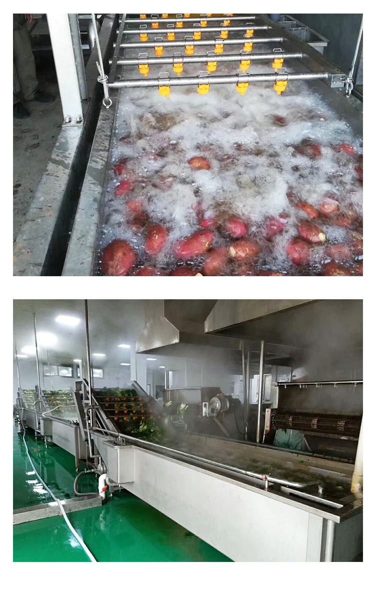 Mulberry cleaning machine Large high-pressure spray type bubble cleaning machine Corn nectarine cleaning and processing equipment