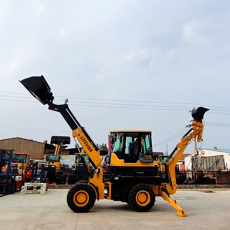 Telescopic loader with front shovel and back shovel, busy with both ends, and large arm telescopic, one machine with multi-purpose export quality