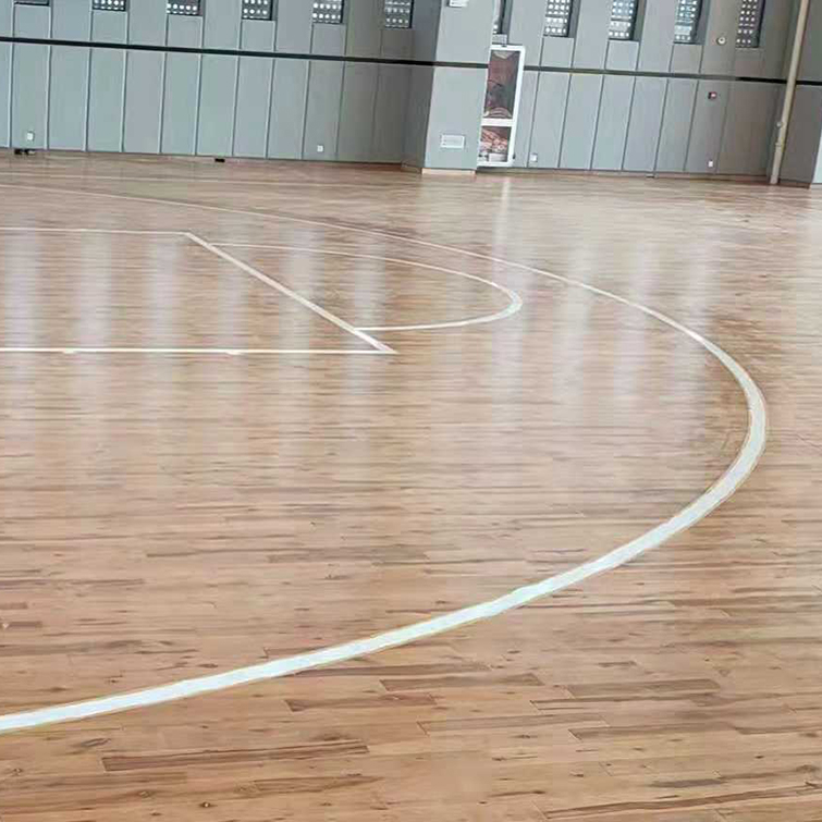 Solid wood sports floor Basketball court badminton court maple birch indoor stadium wood floor NHY-258