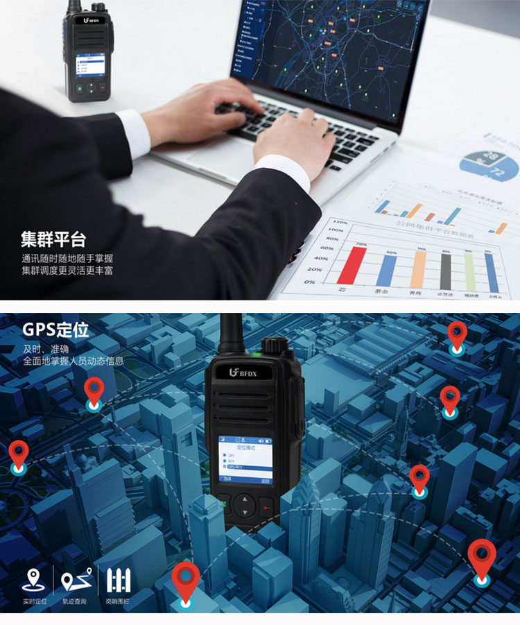 Beifeng BF-TD523 handheld wireless digital intercom is lightweight and compact, suitable for shopping malls and hotels