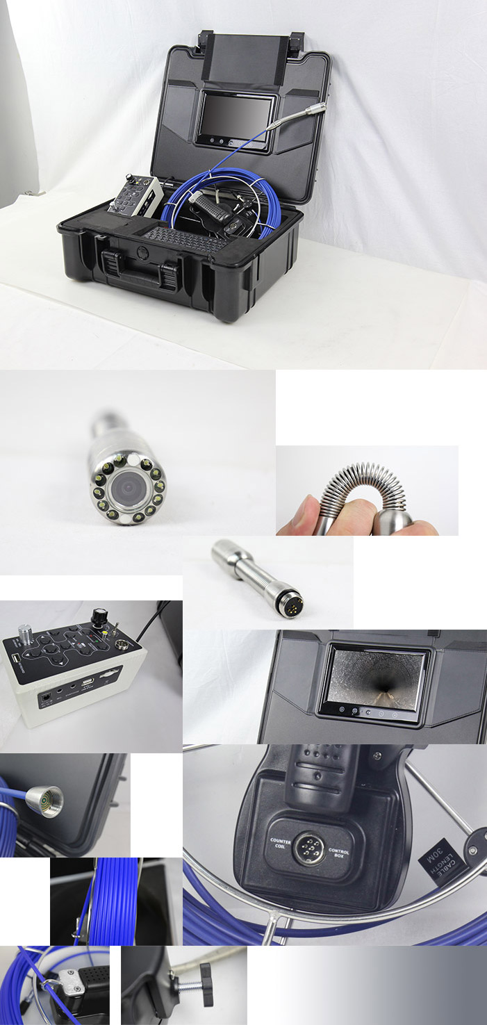 Water well inspection camera, Zhimin hardware, electromechanical, home leak detection pipeline inspection