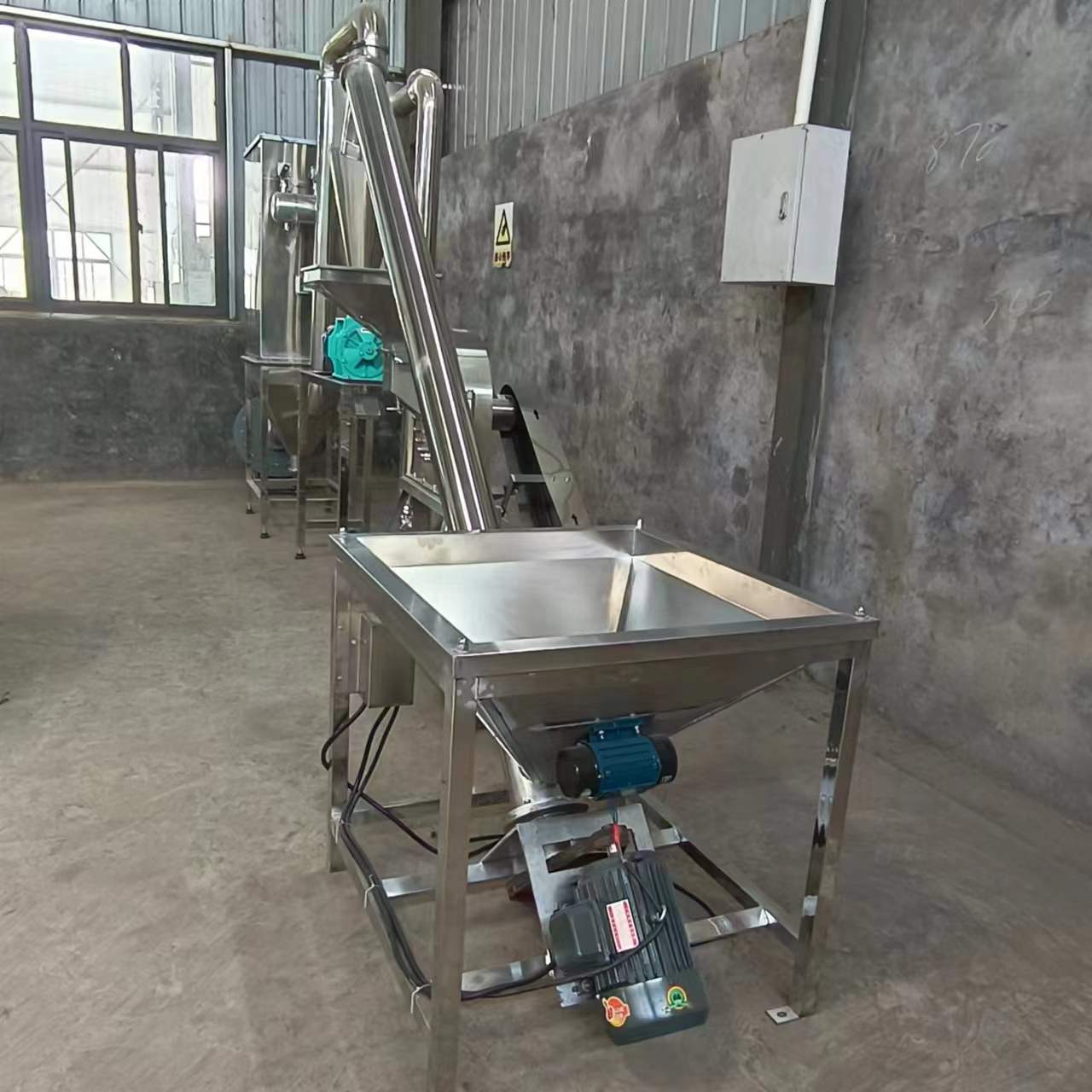 Ying'an Bamboo Flour Spiral Elevator Twisted Dragon Spiral Conveyor Stainless Steel Tilting Feeding Equipment