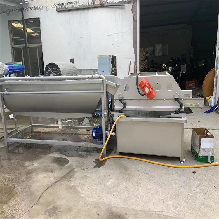 Fruit and Vegetable Eddy Current Cleaning Machine Fully Automatic Vegetable Cleaning Processing Line Canteen Vegetable Cleaning Equipment Chengde Xin