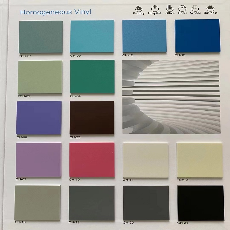 OKE Solid Color Homogeneous Transparent Floor, School Hospital, Children's Maternal and Child Health Hospital, T-grade wear-resistant, stain resistant, and all over floor adhesive