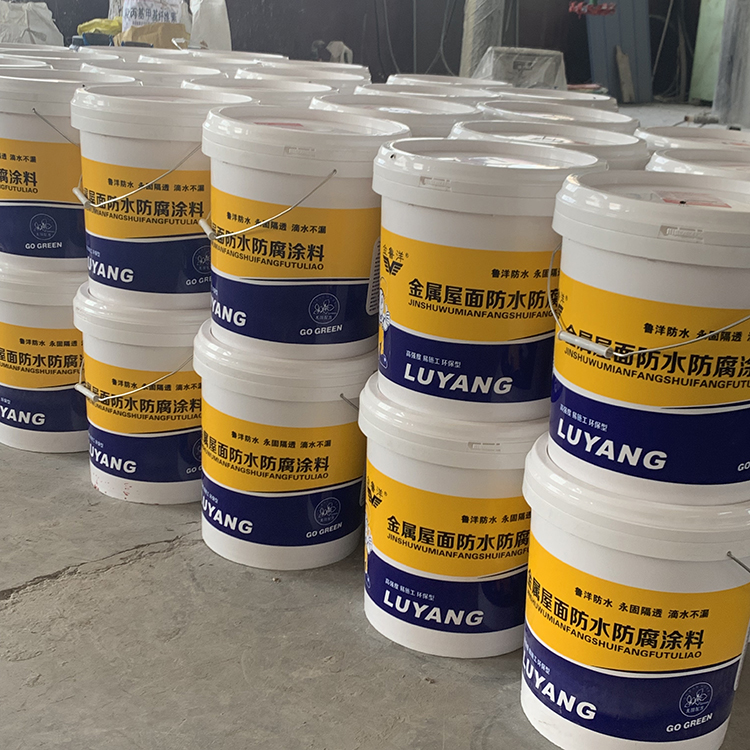 Polyurethane waterproof coating, water-based, oily, single component, two component, blue iron red, national standard, enterprise standard, 20kg/barrel