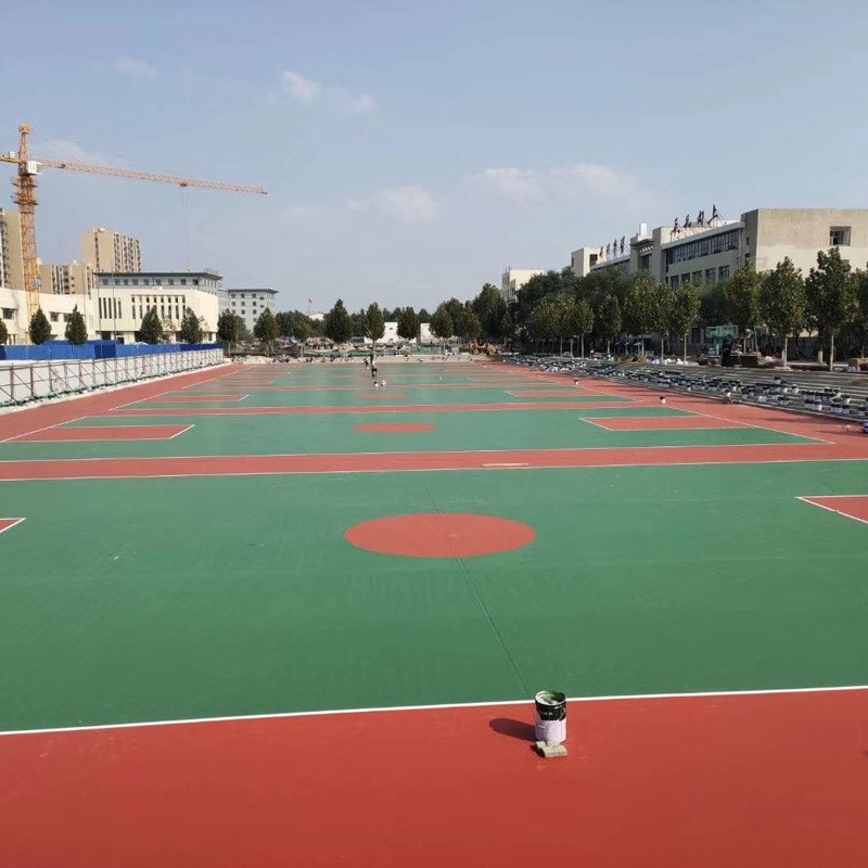 Design of plastic surface material for outdoor sports stadiums, stadiums, stadiums, and runways. Silicon PU plastic ground for basketball and volleyball courts