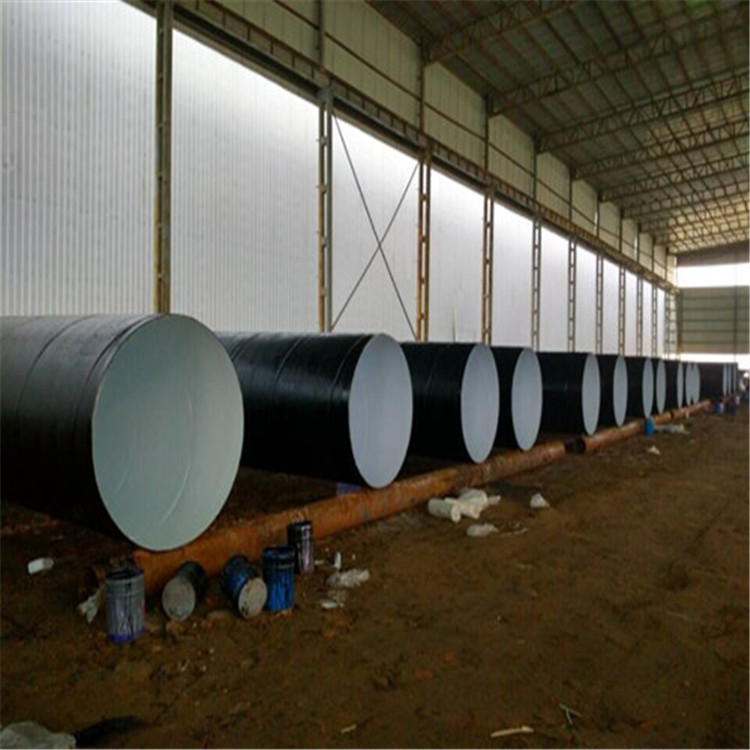 Epoxy coal tar pitch spiral steel pipe anti-corrosion pipeline Spiral wound asphalt anti-corrosion pipe