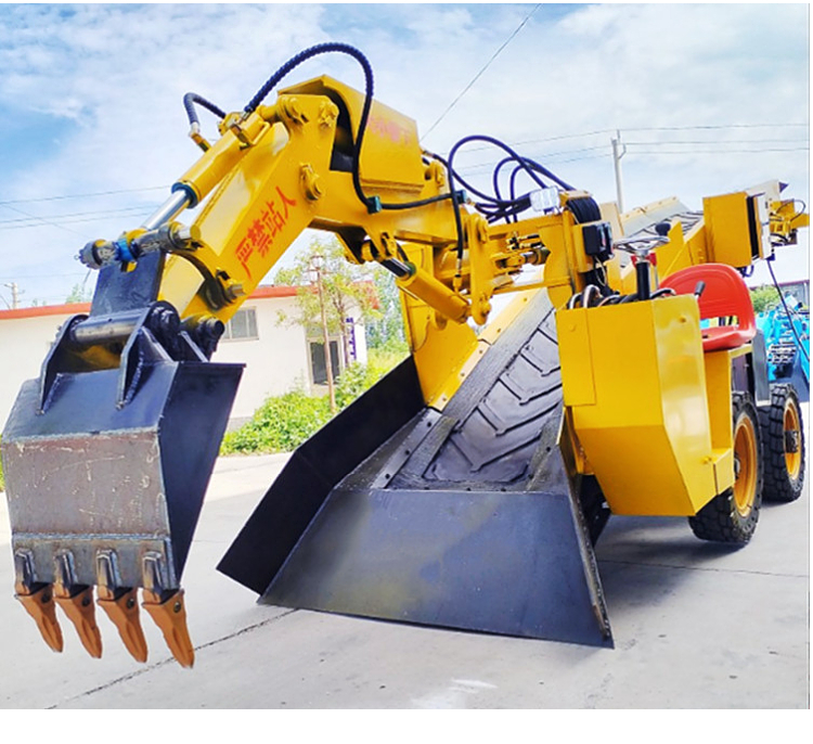 Tunnel mining slag scraper crawler type electric hydraulic explosion-proof slag scraper Hongji powerful manufacturer