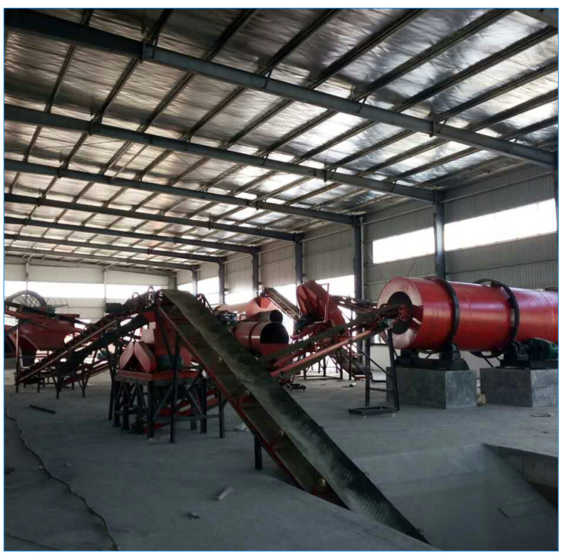 Large scale breeding plant feed granule production line, cattle, sheep, pig and chicken Manure production line equipment tipping machine