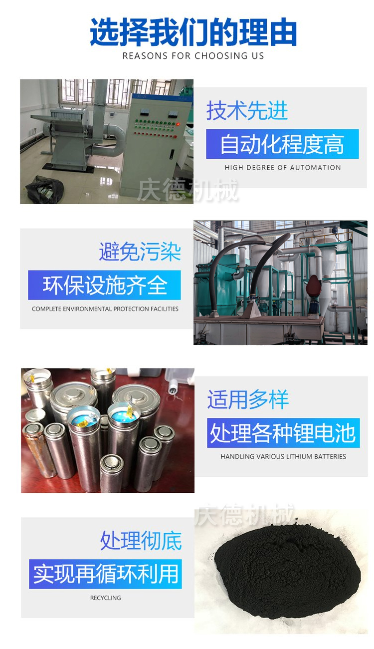 Waste circuit board processing equipment, power battery recycling and dismantling machine, lithium battery crushing production line