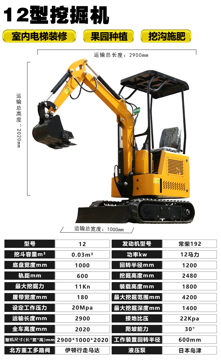 17 small excavators, orchards, household excavators, agricultural engineering, micro excavation, micro crushing, 20 small excavators, small hooks