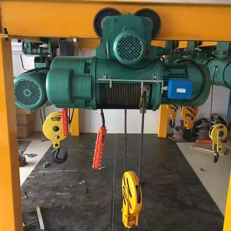 5-ton steel wire rope crane electric hoist industrial lifting single and double speed CD electric hoist