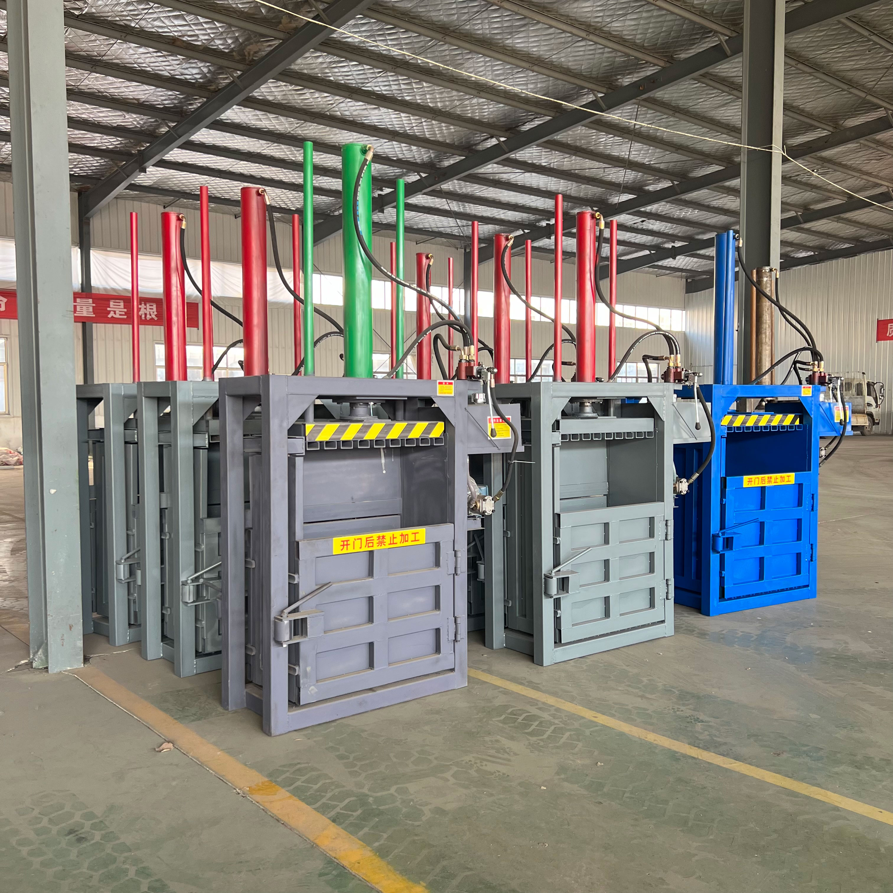 Vertical single cylinder hydraulic packaging machine waste plastic film compressor drip irrigation belt waste bundling machine