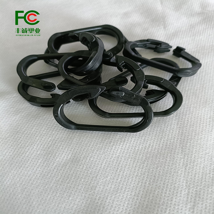 10000 hail suppression net plastic clips C hook sunshade net greenhouse film clips Durable anti-aging black net clips