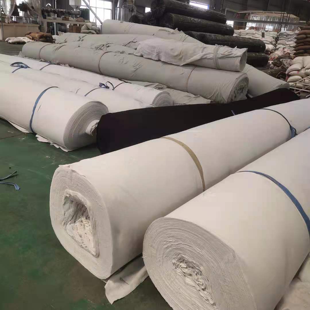 Short fiber needle punched Geotextile site pavement maintenance and moisturizing project slope protection polyester green non-woven dust-proof cloth