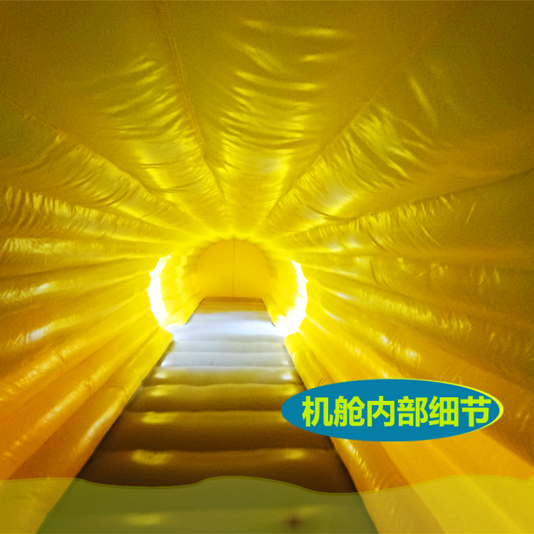 PVC aircraft model Anzhiqi product large inflatable toy children's amusement slide trampoline