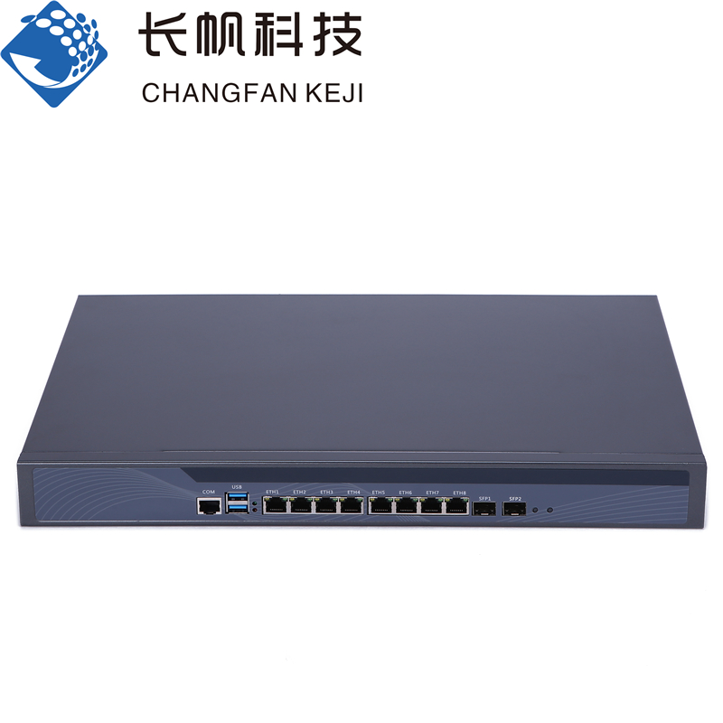 8-port with 10 Gigabit optical port 82599 soft router, 4th generation i7 Gigabit x86 industrial computer, low power consumption for enterprise servers