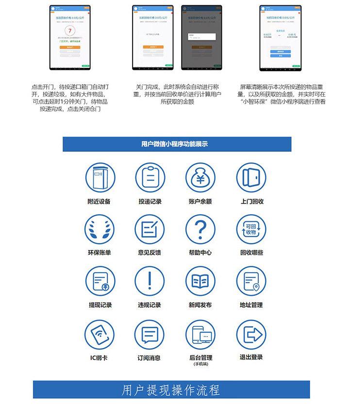 Source Factory Customized Intelligent Recycling Box Scrap Old Clothes Paid Recycling Cabinet Automatic Weighing and Cashback