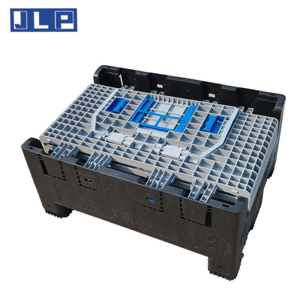 Foldable plastic turnover box, large logistics box, pallet box, 800mm * 600mm * 760mm