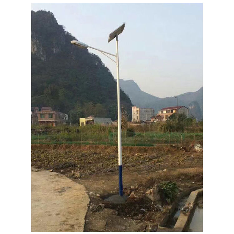 Super bright solar street light, 6-meter-5 meter outdoor light, new rural road light, waterproof LED street light pole, Runchang lighting