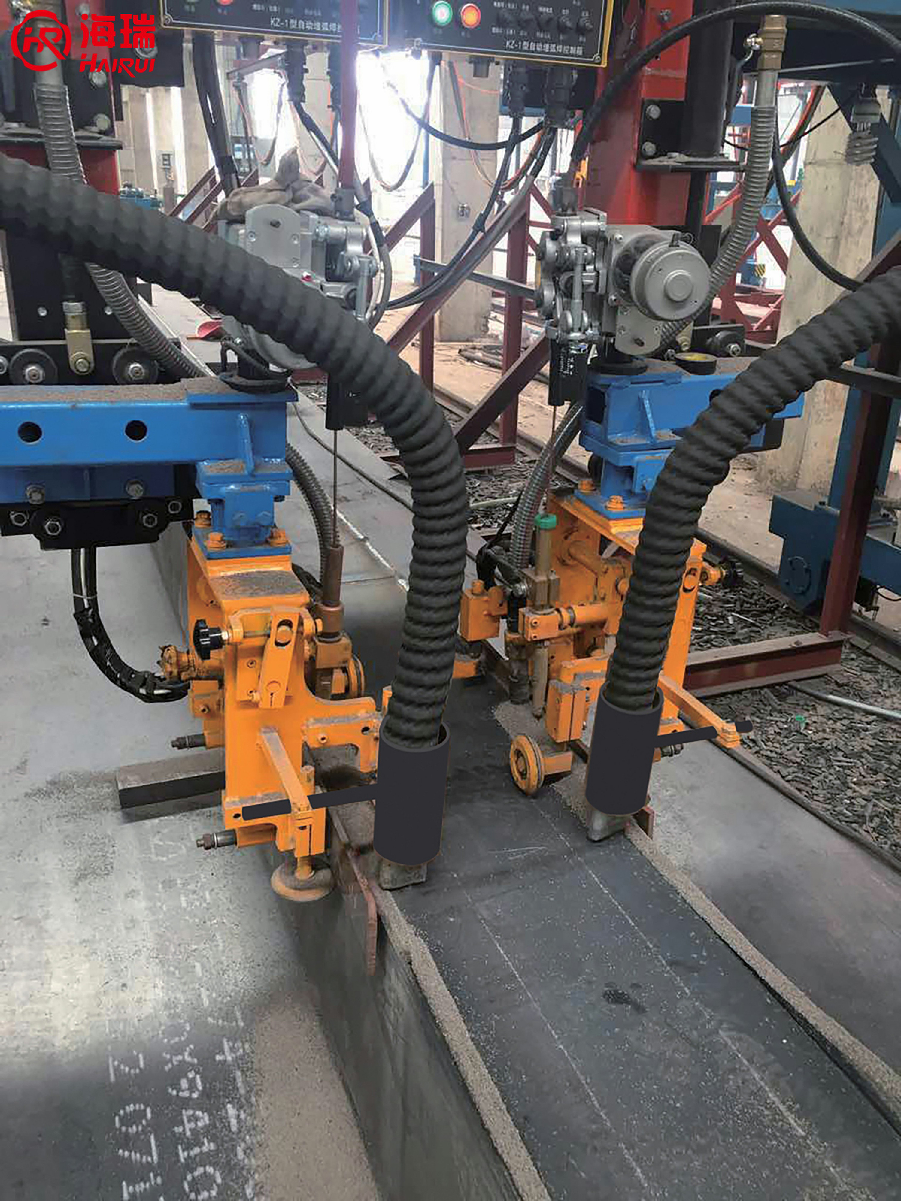 Hairui Welding and Cutting H-shaped Steel Gantry Welding Machine with Single Arc and Single Wire Customizable and Optional Box Beam Welding Function