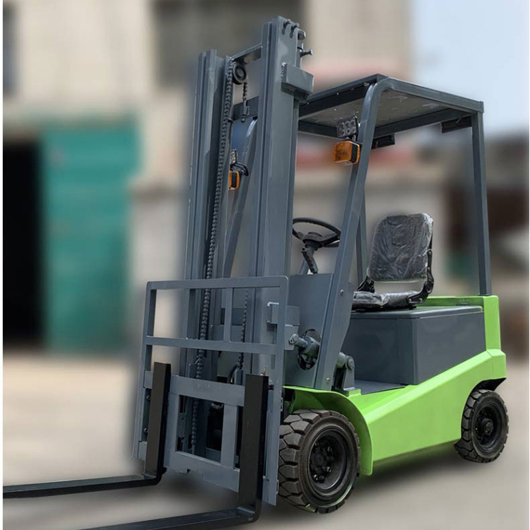 Electric forklift, 1-ton, small hydraulic handling, four wheel lifting, fully automatic battery loading and unloading, warehousing, and seat driving