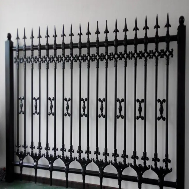 Shi Teng Qiu Mo Ma Steel Cast Iron Guardrail Villa Gate Fence Iron Art Fence Cast Iron Courtyard Wall Plating Fence