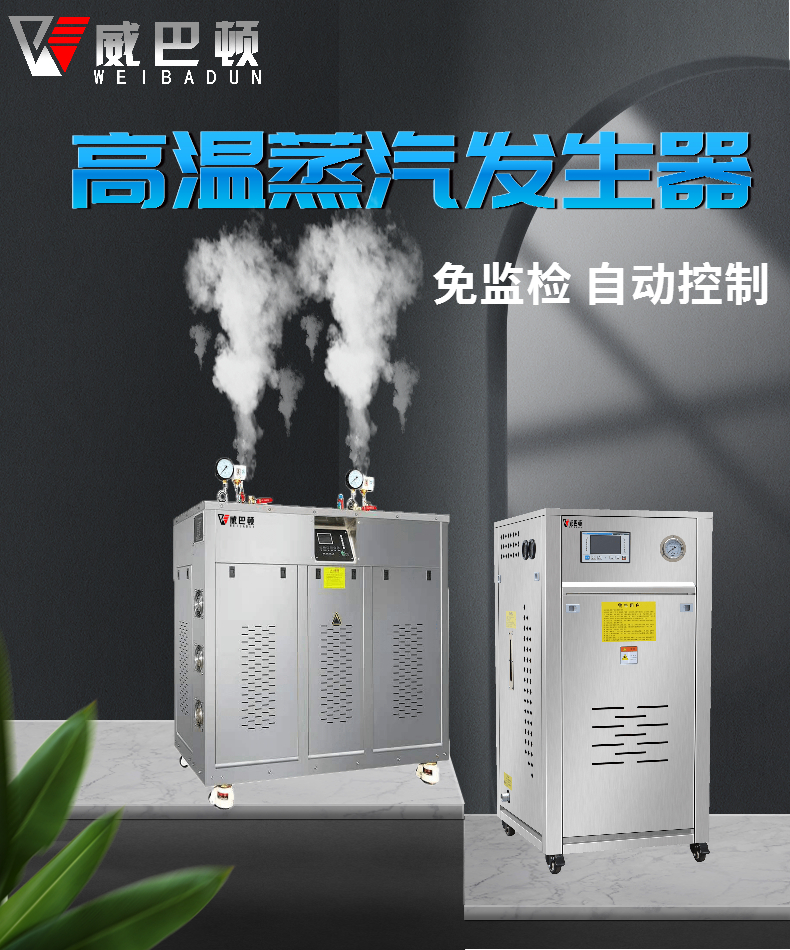 WBD24 kW 72 kW 144 kW stainless steel high-pressure steam generator