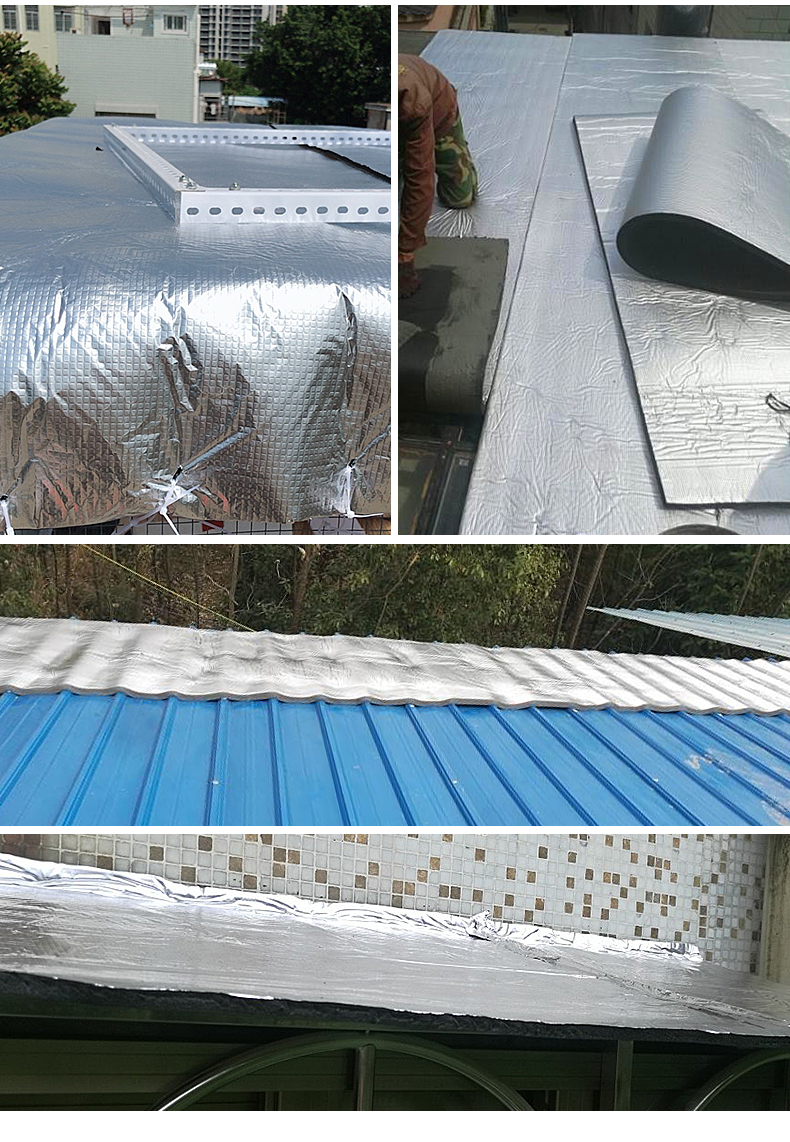 Thermal insulation cotton, rubber plastic cotton, sound insulation, self-adhesive sun protection, heat insulation board, high-temperature resistant insulation material, roof, sunlight roof