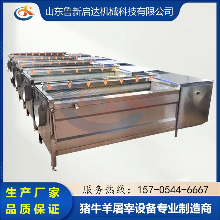 猪头清洗毛辊清洗机 羊头蹄毛刷清洗设备 小型清洗机器