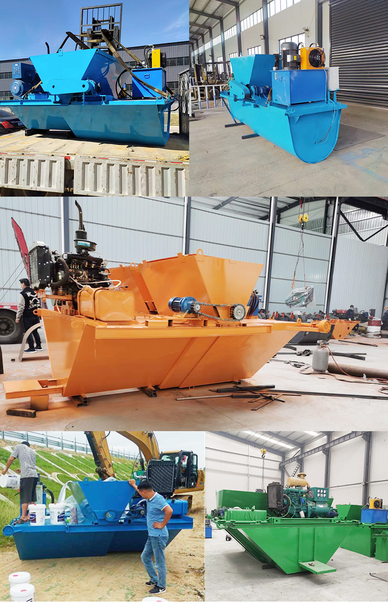 Processing customized channel lining machine, fully hydraulic cast-in-place water channel sliding film machine, self-propelled drainage ditch forming machine