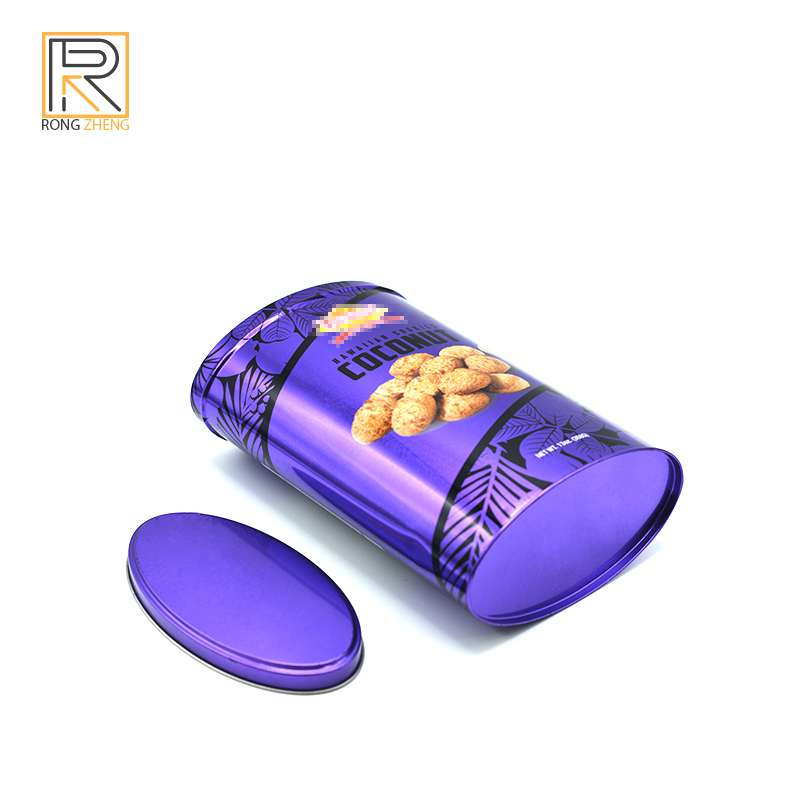 Shaped tinplate packaging box Oval chocolate candy coffee box Customized by food manufacturers Customized packaging