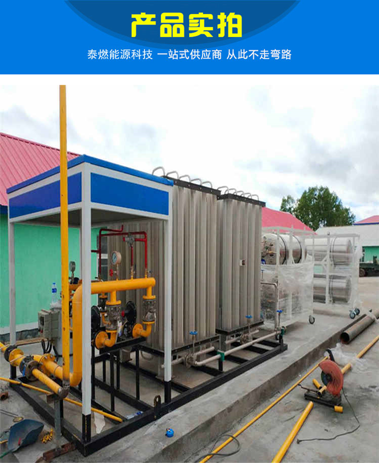 Tairan Technology sells 300 cubic meters of lng gasification skid mounted station vaporization pressure regulating skid steam boiler